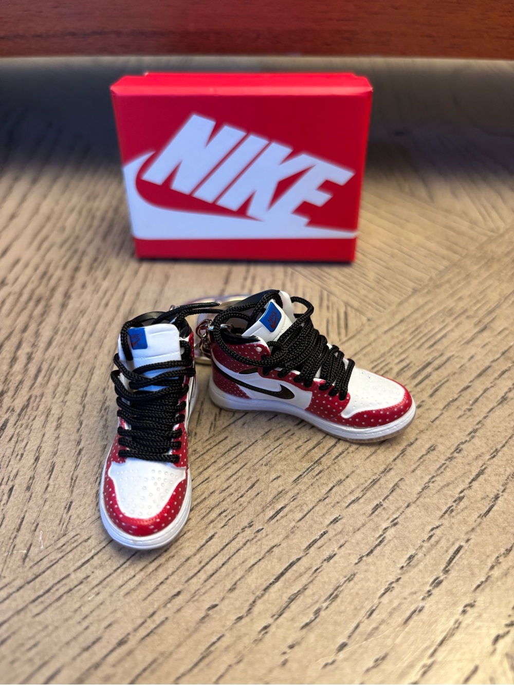 Mini Sneaker Keychains w/ Mini Shoe Box-NIB